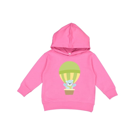 Inktastic Blue Bear, Cute Bear, Baby Bear, Hot Air Balloon Toddler Hoodie