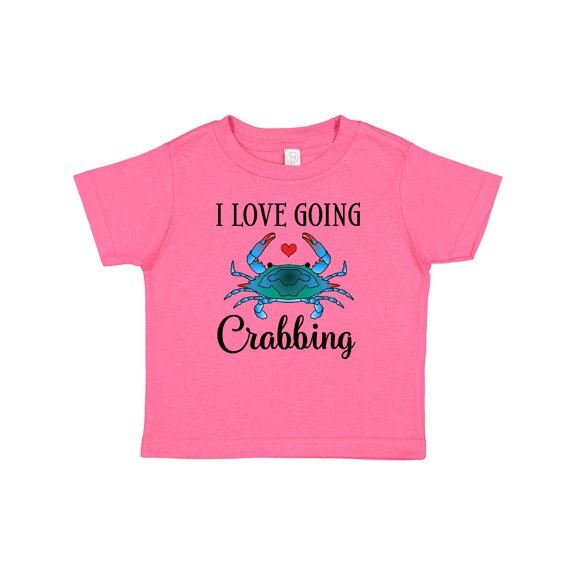 Inktastic Blue Crab I Love Going Crabbing Girls Baby T-Shirt