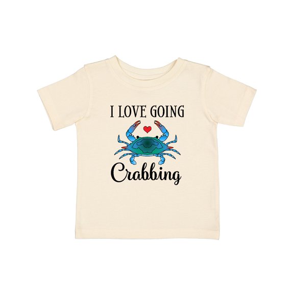 Inktastic Blue Crab I Love Going Crabbing Girls Baby T-Shirt