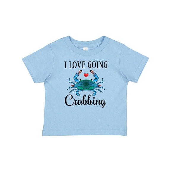 Inktastic Blue Crab I Love Going Crabbing Girls Baby T-Shirt