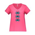 thumbnail image 1 of Inktastic Blue Crab Lover Gifts Women's Plus Size V-Neck T-Shirt, 1 of 4