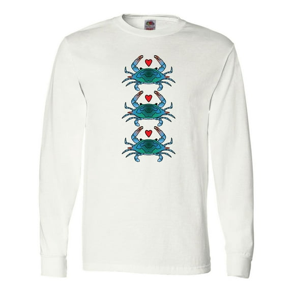 Inktastic Blue Crab Lover Long Sleeve T-Shirt