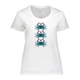 thumbnail image 1 of Inktastic Blue Crab Lover Women's Plus Size T-Shirt, 1 of 5