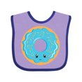 thumbnail image 1 of Inktastic Blue Donut Boys or Girls Baby Bib, 1 of 4