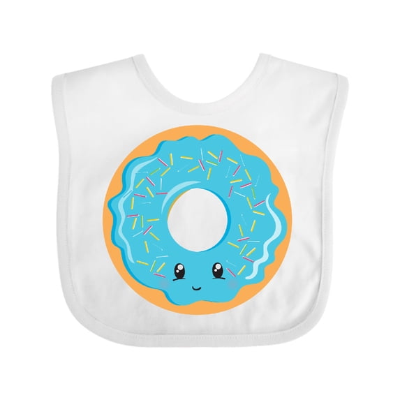Inktastic Blue Donut Boys or Girls Baby Bib
