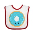 thumbnail image 1 of Inktastic Blue Donut Boys or Girls Baby Bib, 1 of 4