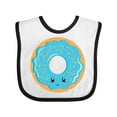 thumbnail image 1 of Inktastic Blue Donut Boys or Girls Baby Bib, 1 of 4