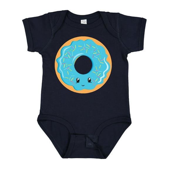 Inktastic Blue Donut Boys or Girls Baby Bodysuit
