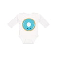 thumbnail image 1 of Inktastic Blue Donut Boys or Girls Long Sleeve Baby Bodysuit, 1 of 5