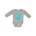 thumbnail image 1 of Inktastic Blue Donut Boys or Girls Long Sleeve Baby Bodysuit, 1 of 5