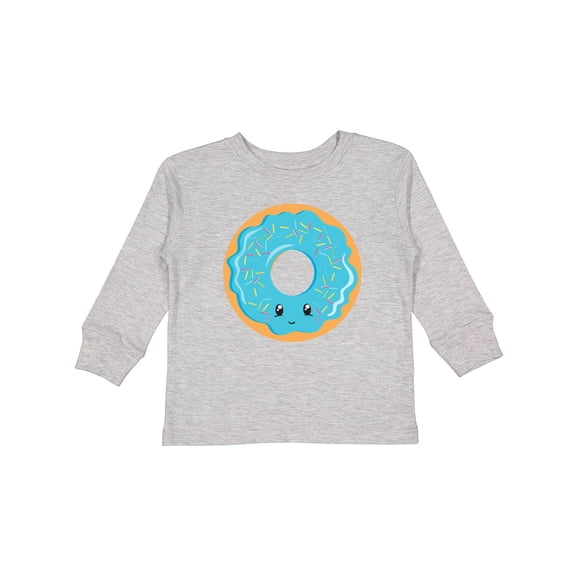 Inktastic Blue Donut Boys or Girls Long Sleeve Toddler T-Shirt