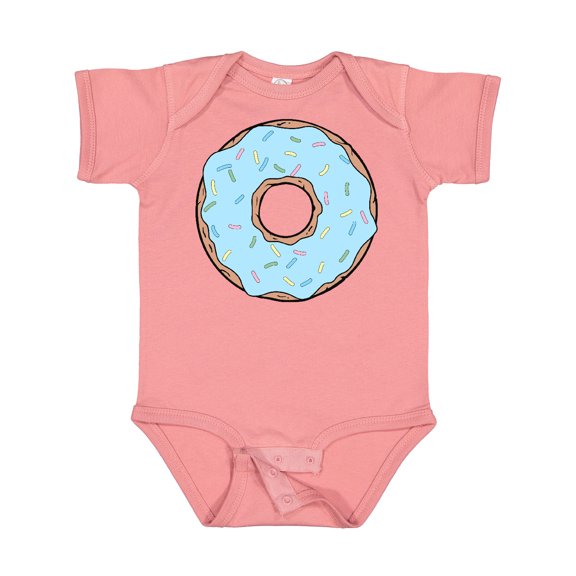 Inktastic Blue Donut, Donut With Colorful Sprinkles, Frosting Boys or Girls Baby Bodysuit
