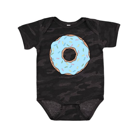 Inktastic Blue Donut, Donut With Colorful Sprinkles, Frosting Boys or Girls Baby Bodysuit