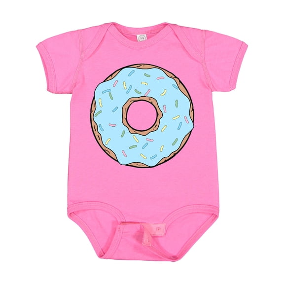 Inktastic Blue Donut, Donut With Colorful Sprinkles, Frosting Boys or Girls Baby Bodysuit