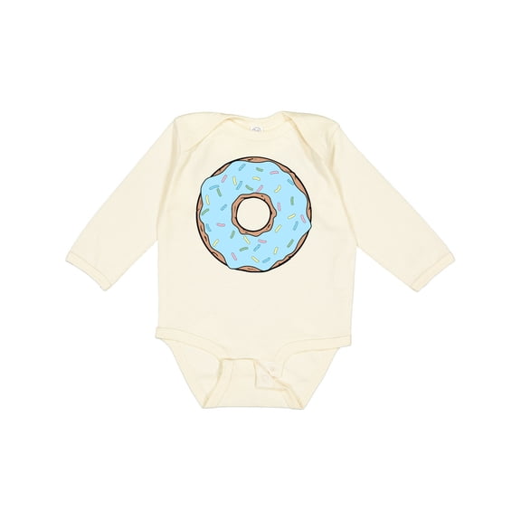 Inktastic Blue Donut, Doughnut, Icing, Sprinkles, Frosting Boys or Girls Long Sleeve Baby Bodysuit
