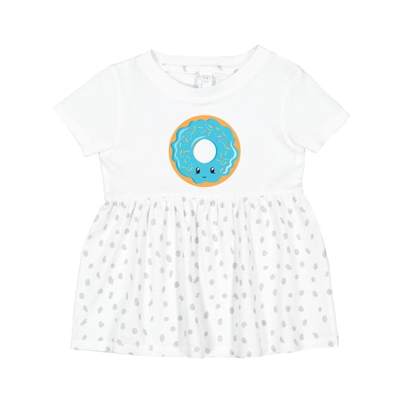 Inktastic Blue Donut Girls Baby Dress