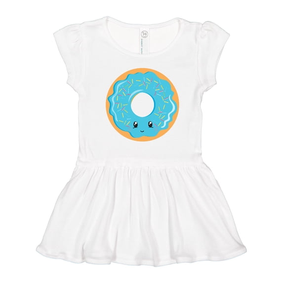 Inktastic Blue Donut Girls Toddler Dress