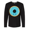 thumbnail image 1 of Inktastic Blue Donut Long Sleeve T-Shirt, 1 of 5