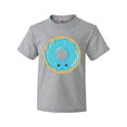 thumbnail image 1 of Inktastic Blue Donut Youth T-Shirt, 1 of 5