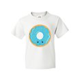 thumbnail image 1 of Inktastic Blue Donut Youth T-Shirt, 1 of 5