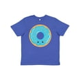 thumbnail image 1 of Inktastic Blue Donut Youth T-Shirt, 1 of 5