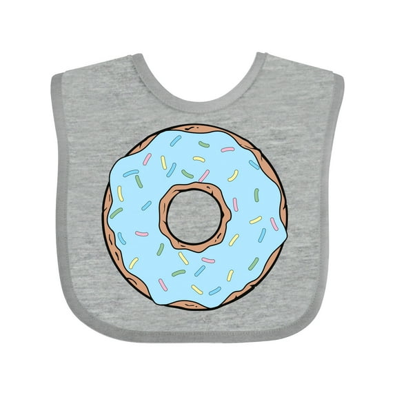 Inktastic Blue Donut with Sprinkles Boys or Girls Baby Bib