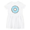 thumbnail image 1 of Inktastic Blue Donut with Sprinkles Girls Toddler Dress, 1 of 5