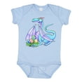 thumbnail image 1 of Inktastic Blue Easter Dragon with Painted Eggs Boys or Girls Baby Bodysuit, 1 of 5