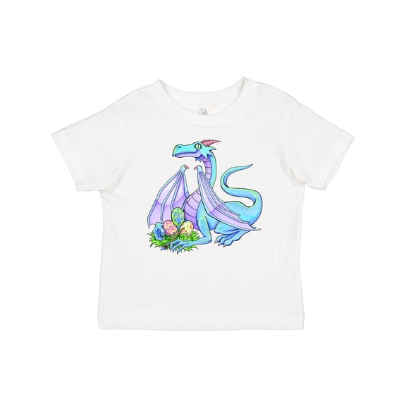 Inktastic Blue Easter Dragon with Painted Eggs Boys or Girls Baby T-Shirt
