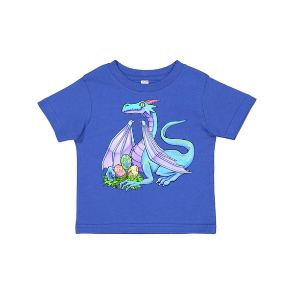 Inktastic Blue Easter Dragon with Painted Eggs Boys or Girls Toddler T-Shirt