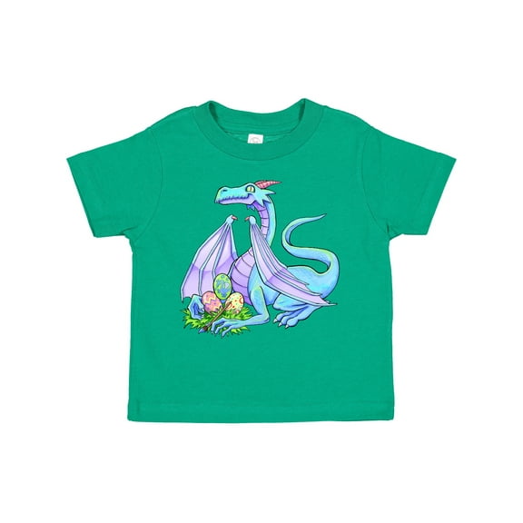 Inktastic Blue Easter Dragon with Painted Eggs Boys or Girls Toddler T-Shirt