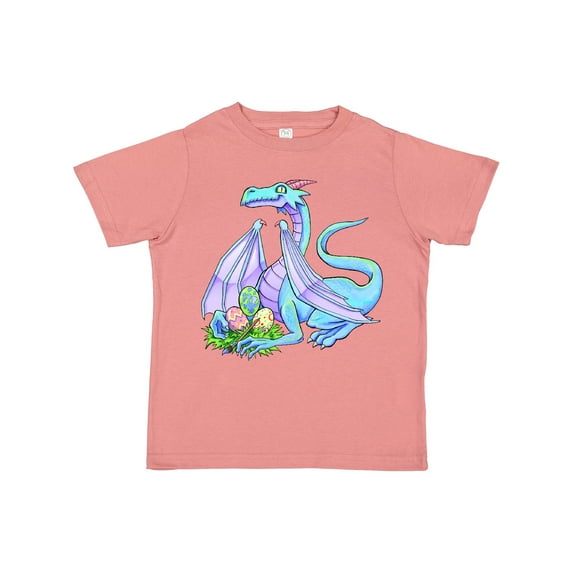 Inktastic Blue Easter Dragon with Painted Eggs Boys or Girls Toddler T-Shirt