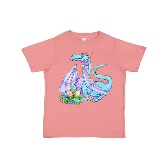 Inktastic Blue Easter Dragon with Painted Eggs Boys or Girls Toddler T-Shirt