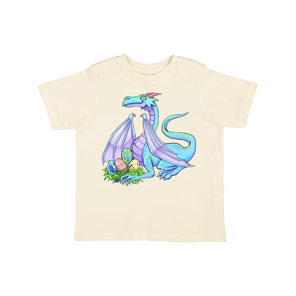 Inktastic Blue Easter Dragon with Painted Eggs Boys or Girls Toddler T-Shirt