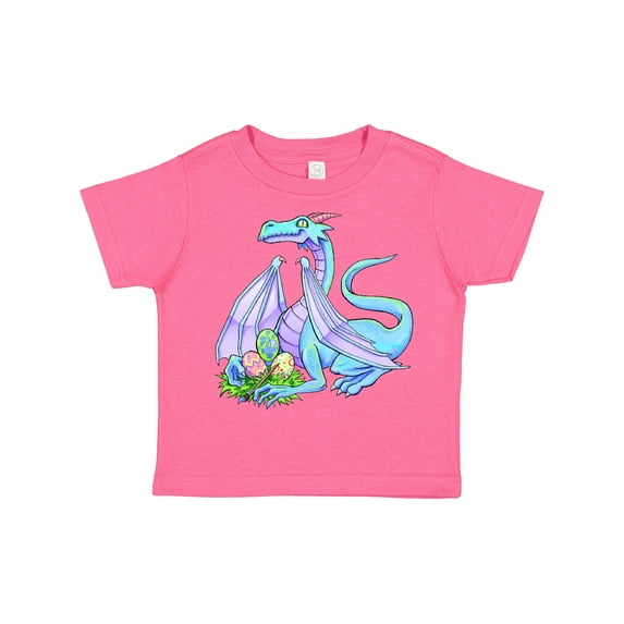 Inktastic Blue Easter Dragon with Painted Eggs Boys or Girls Toddler T-Shirt