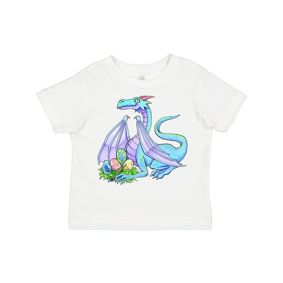 Inktastic Blue Easter Dragon with Painted Eggs Boys or Girls Toddler T-Shirt