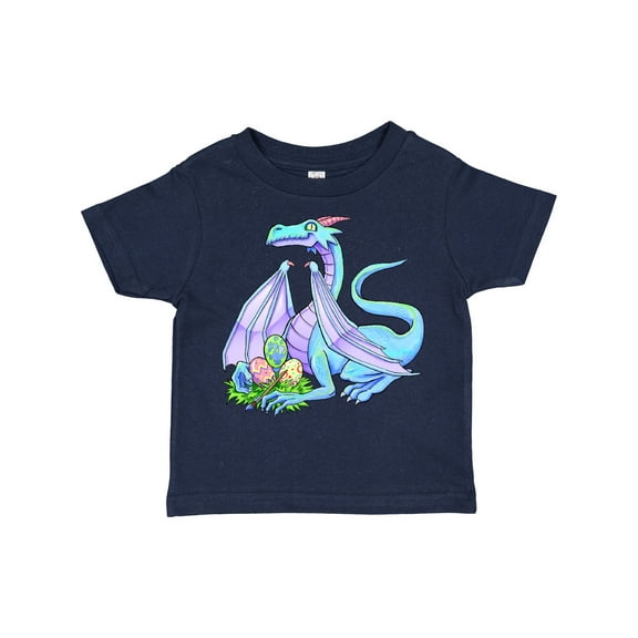 Inktastic Blue Easter Dragon with Painted Eggs Boys or Girls Toddler T-Shirt