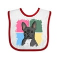 thumbnail image 1 of Inktastic Blue French Bull Dog Boys or Girls Baby Bib, 1 of 4