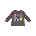 thumbnail image 1 of Inktastic Blue French Bull Dog Boys or Girls Long Sleeve Toddler T-Shirt, 1 of 5
