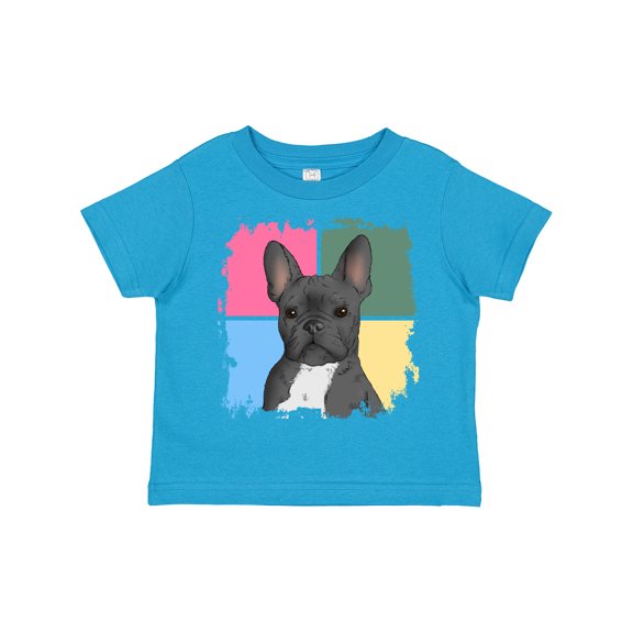 Inktastic Blue French Bull Dog Boys or Girls Toddler T-Shirt