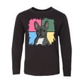 thumbnail image 1 of Inktastic Blue French Bull Dog Long Sleeve Youth T-Shirt, 1 of 5