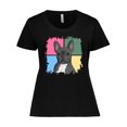 thumbnail image 1 of Inktastic Blue French Bull Dog Women's Plus Size T-Shirt, 1 of 5