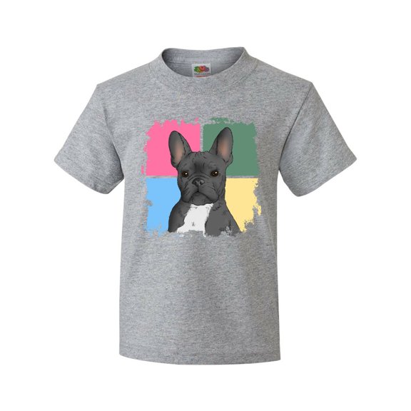 Inktastic Blue French Bull Dog Youth T-Shirt