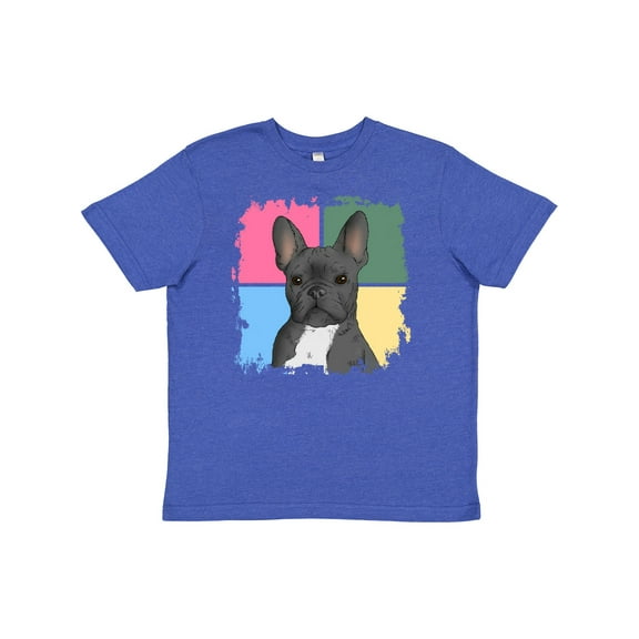 Inktastic Blue French Bull Dog Youth T-Shirt