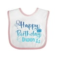 thumbnail image 1 of Inktastic Blue Happy Birthday Daddy Boys or Girls Baby Bib, 1 of 4