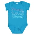 thumbnail image 1 of Inktastic Blue Happy Birthday Daddy Boys or Girls Baby Bodysuit, 1 of 5