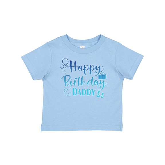 Inktastic Blue Happy Birthday Daddy Boys or Girls Baby T-Shirt