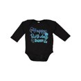 thumbnail image 1 of Inktastic Blue Happy Birthday Daddy Boys or Girls Long Sleeve Baby Bodysuit, 1 of 5