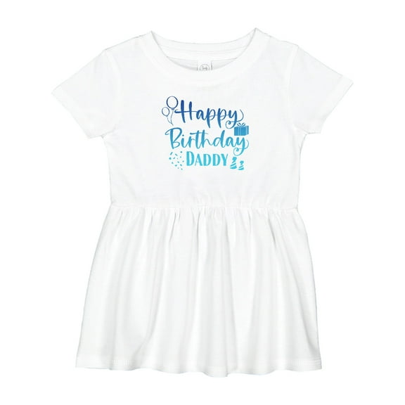 Inktastic Blue Happy Birthday Daddy Girls Baby Dress