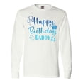 thumbnail image 1 of Inktastic Blue Happy Birthday Daddy Long Sleeve T-Shirt, 1 of 5
